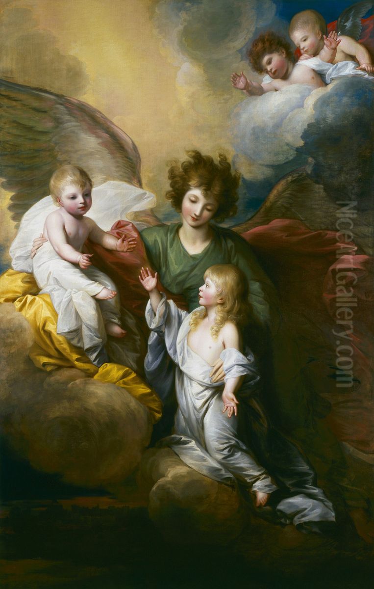 The Apotheosis of Prince Octavius (1779-83) Oil Painting by Benjamin West