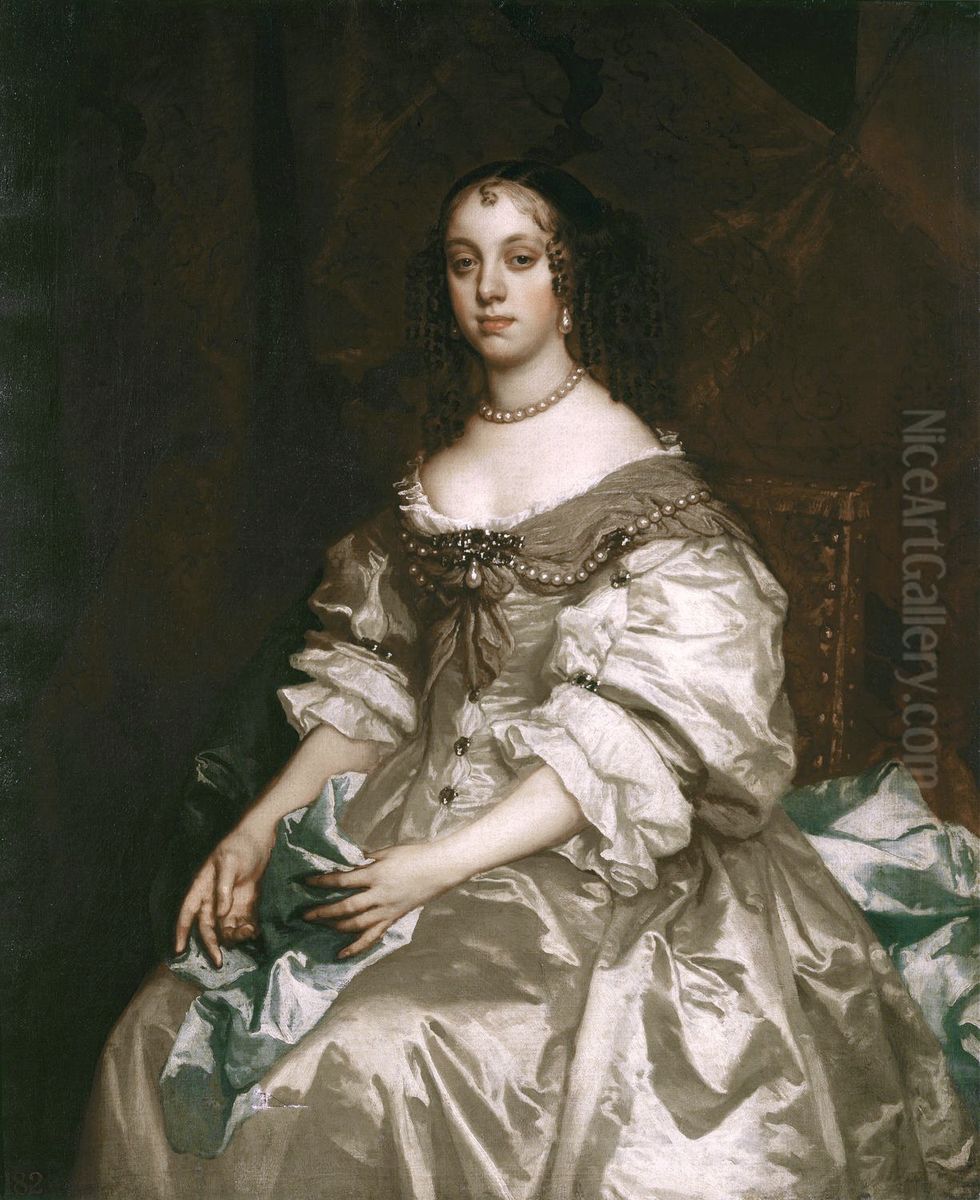 Catherine of Braganza (1638-1705) Oil Painting by Peter Lely