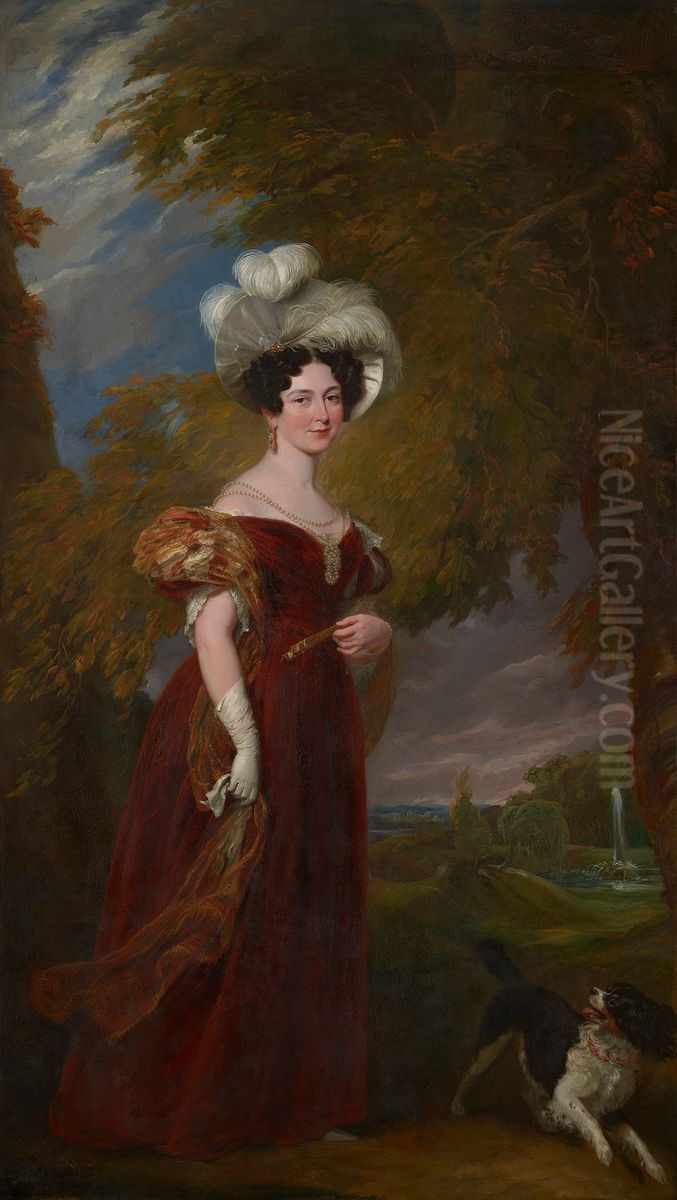 Victoria, Duchess of Kent (1786-1861) Oil Painting by George Hayter