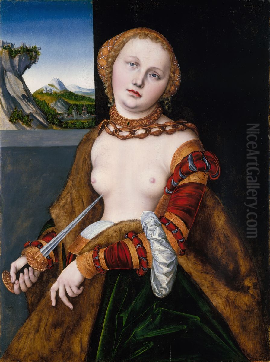 Lucretia Oil Painting by Lucas Cranach the Elder