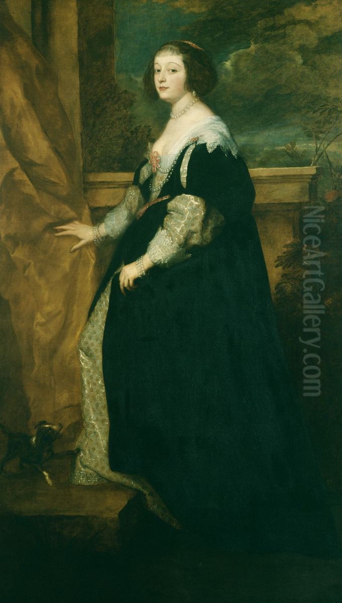 Beatrice de Cusance, Princess of Cantecroix and Duchess of Lorraine (1614-63) Oil Painting by Sir Anthony Van Dyck