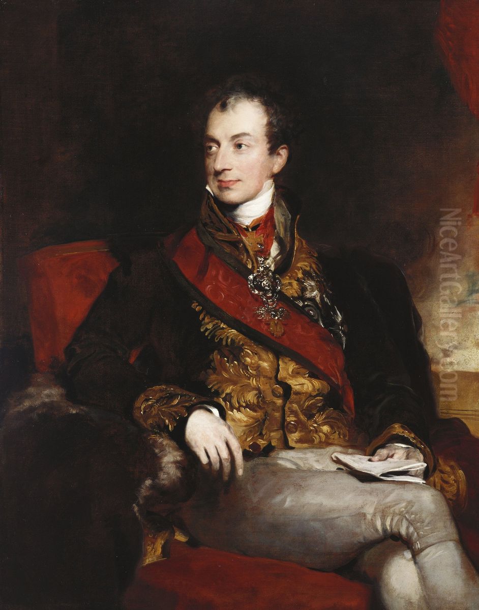 Clemens Lothar Wenzel, Prince Metternich (1773-1859) Oil Painting by Thomas Lawrence