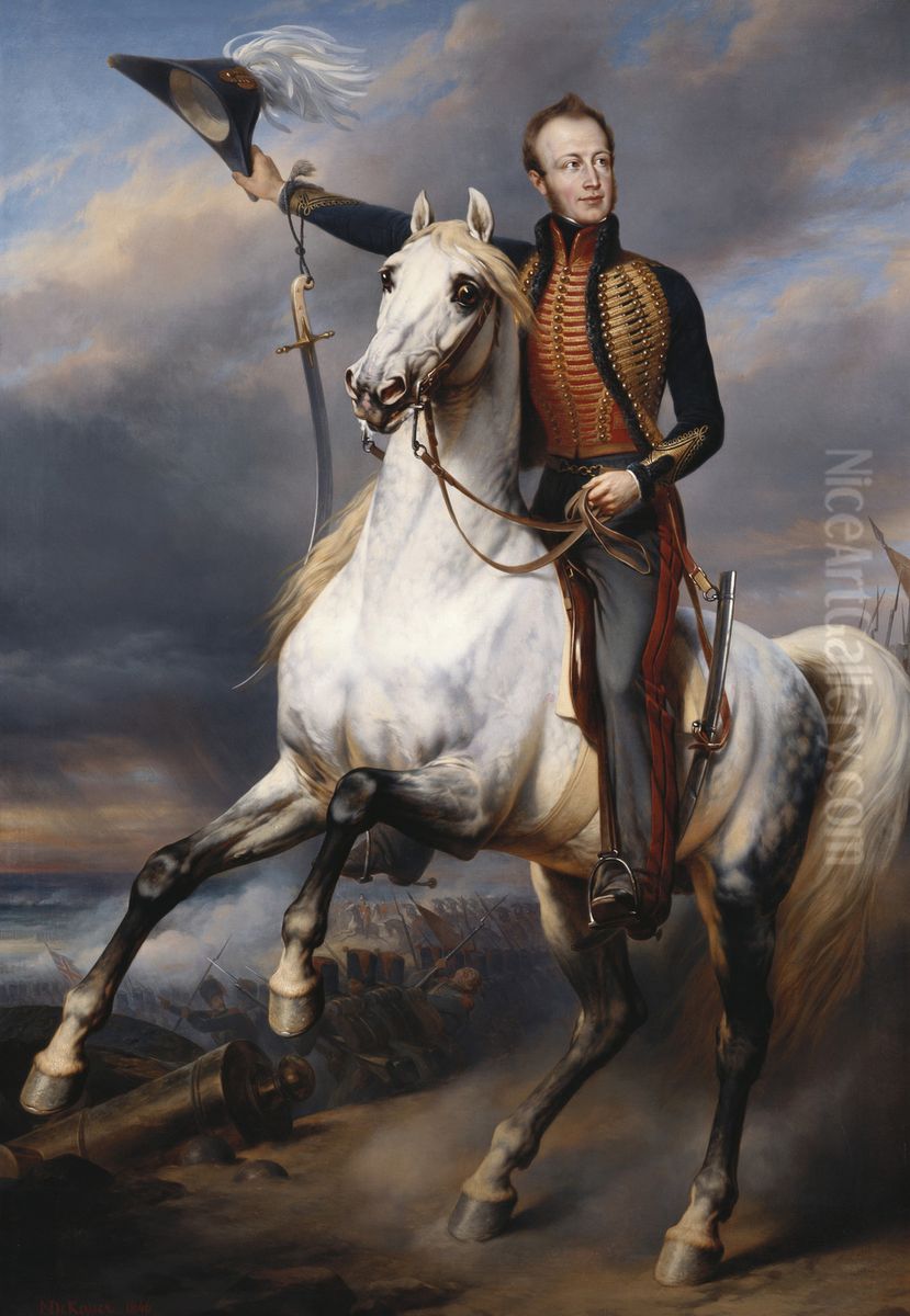 William II (1792-1849), King of the Netherlands, when Prince of Orange Oil Painting by Nicaise de Keyser