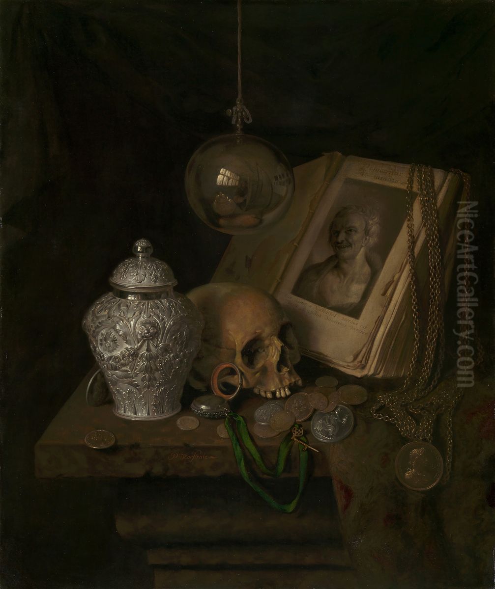 Vanitas still life Oil Painting by Pieter Gerritsz van Roestraten