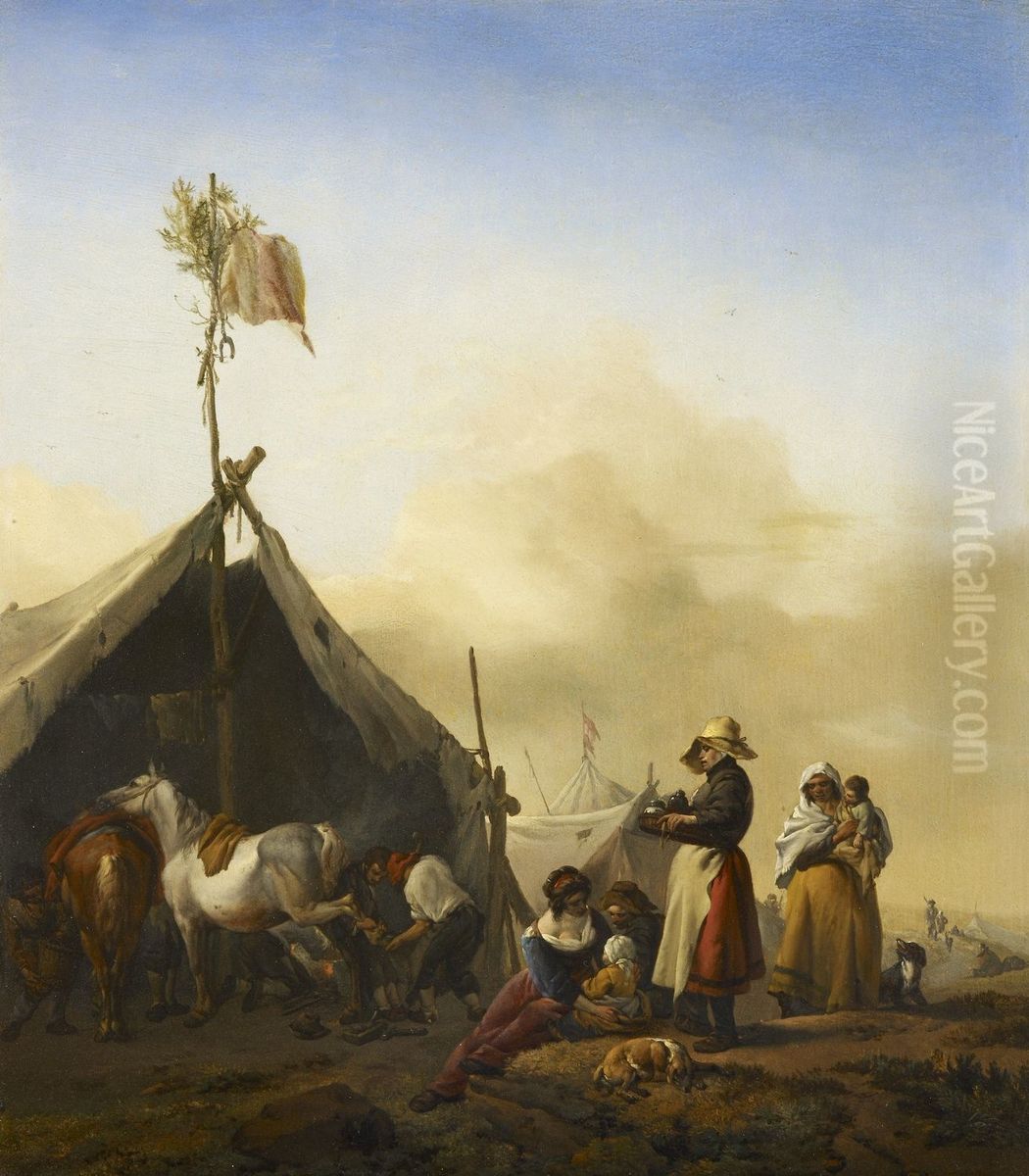 The Farrier of the Camp Oil Painting by Philips Wouwerman