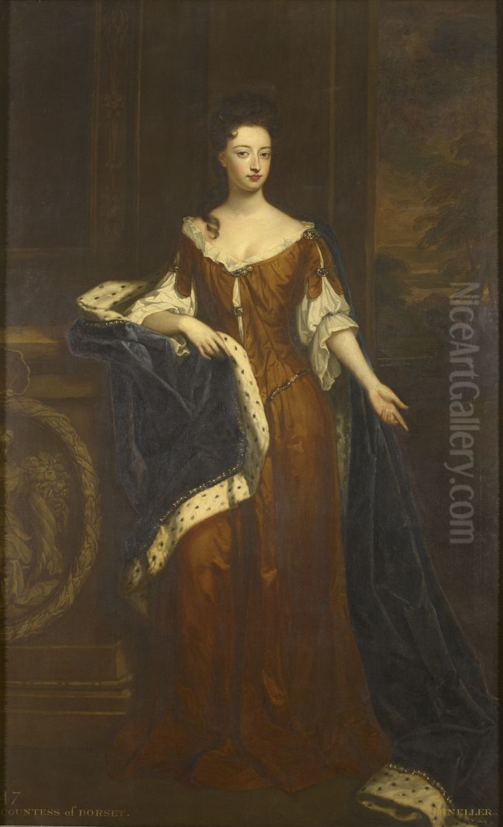 Mary Compton, Countess of Dorset (1669-91) Oil Painting by Godfrey Kneller