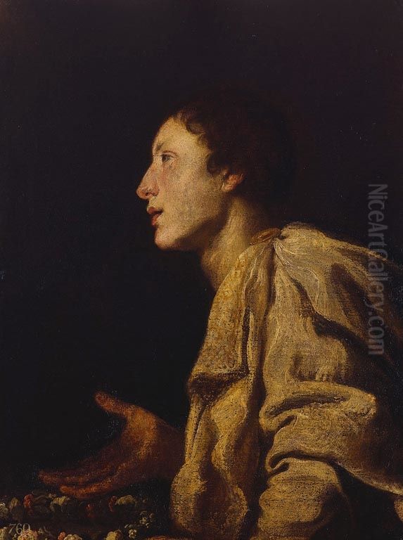 A Young Male Saint Oil Painting by Domenico Fetti