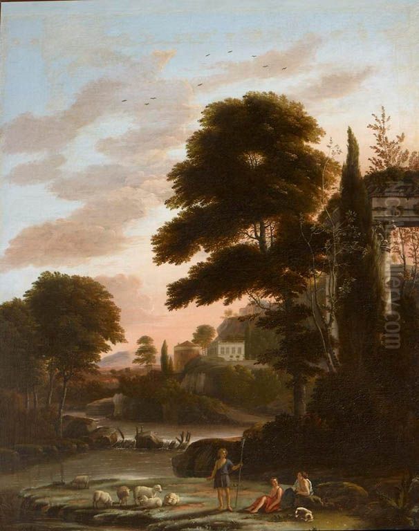Classical Landsape Oil Painting by Hendrick Danckerts