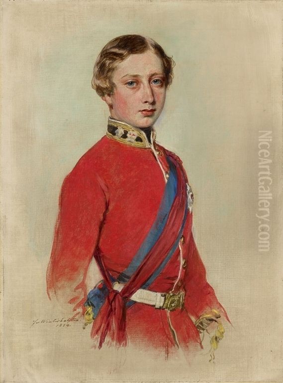 Edward VII (1841-1910) when Prince of Wales Oil Painting by Franz Xavier Winterhalter