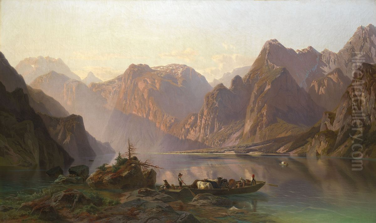 The Konigs See Oil Painting by Francois Roffiaen