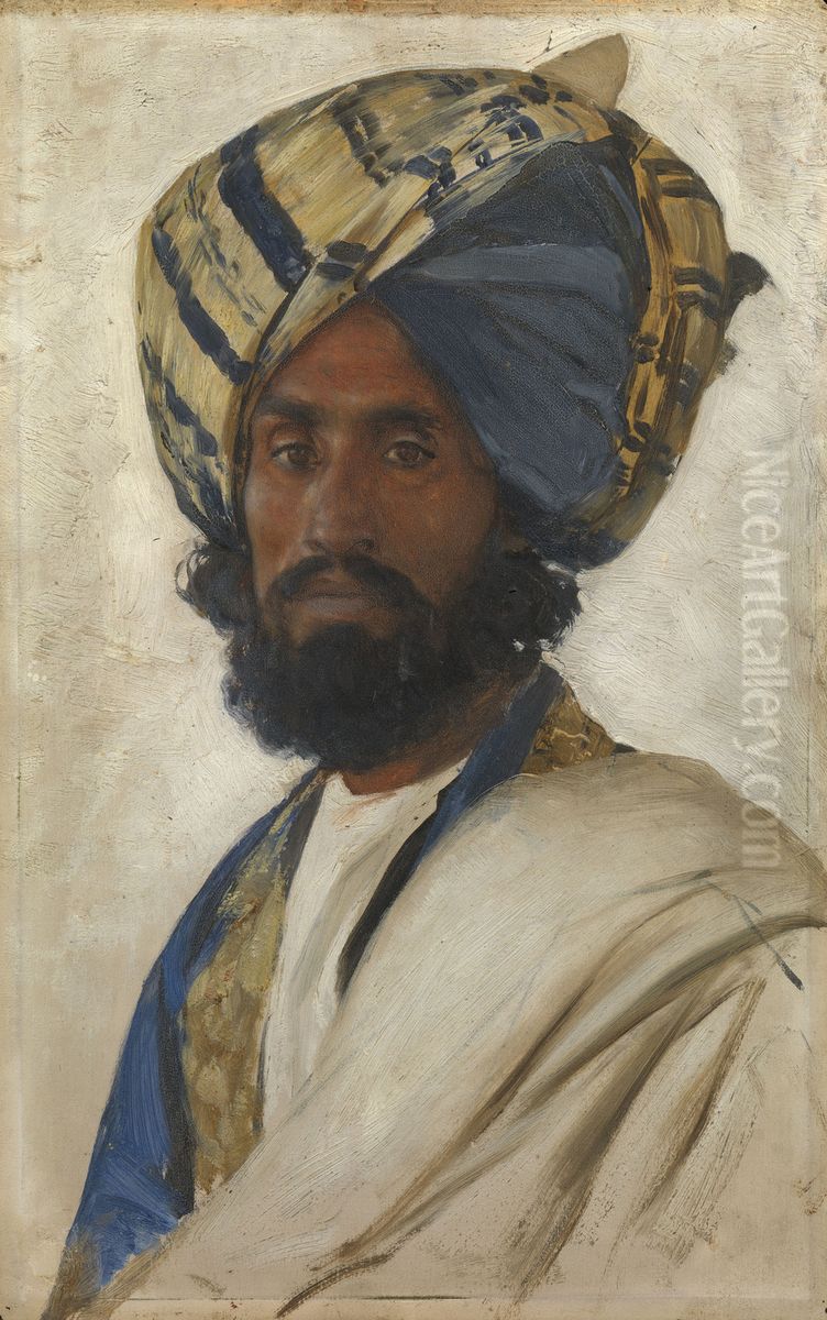 Sher Muhammad Oil Painting by Rudolf Swoboda