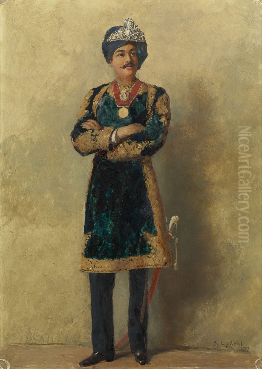 The Maharaja of Cooch Behar (1862-1911) Oil Painting by Sydney Prior Hall