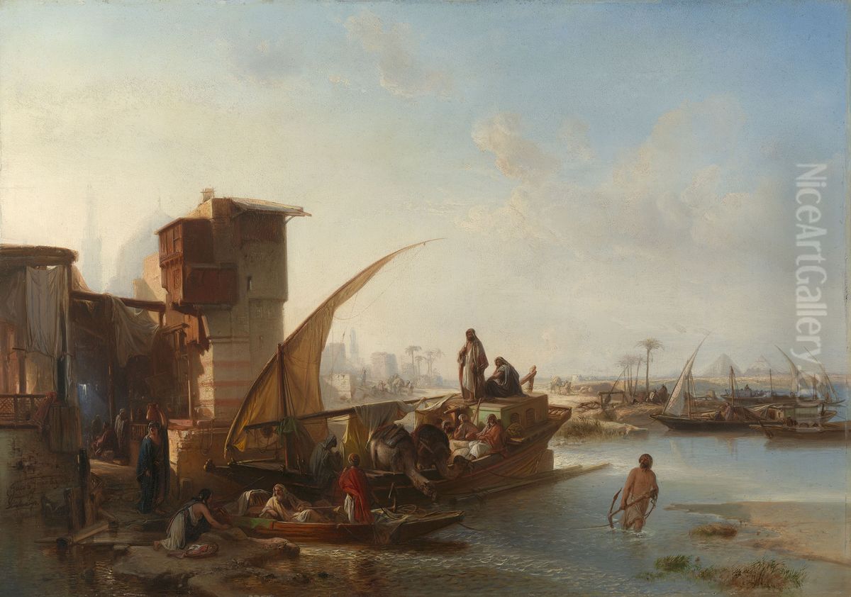 Cairo Oil Painting by Jacob Jacobs