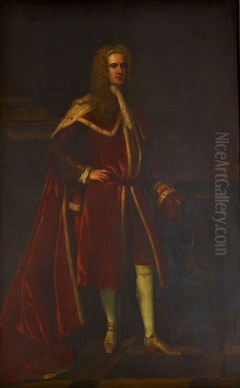 Archibald Campbell, Earl of Ilay, later 3rd Duke of Argyll (1682-1761) Oil Painting by William Aikman