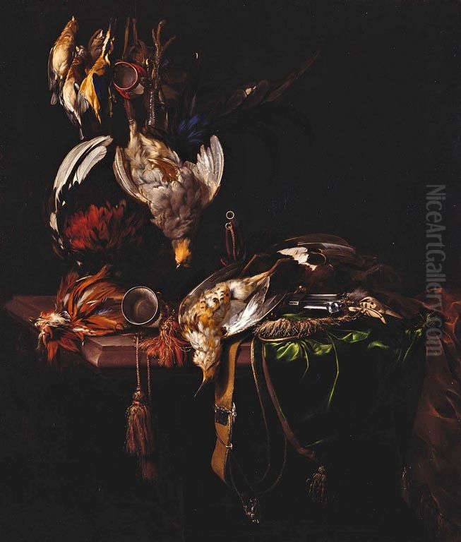 Dead Game with Trophies of the Chase Oil Painting by Willem Van Aelst