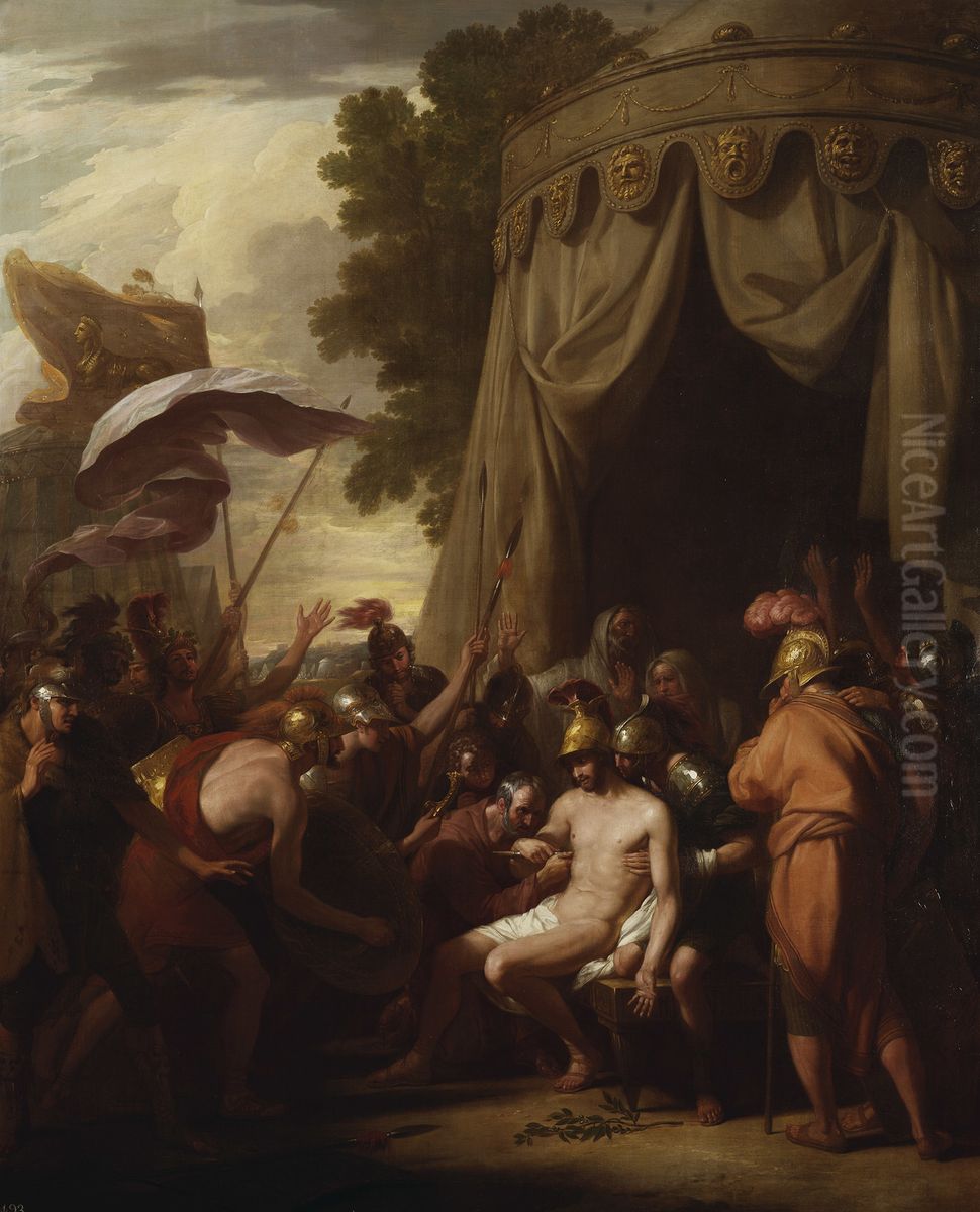 The Death of Epaminondas Oil Painting by Benjamin West