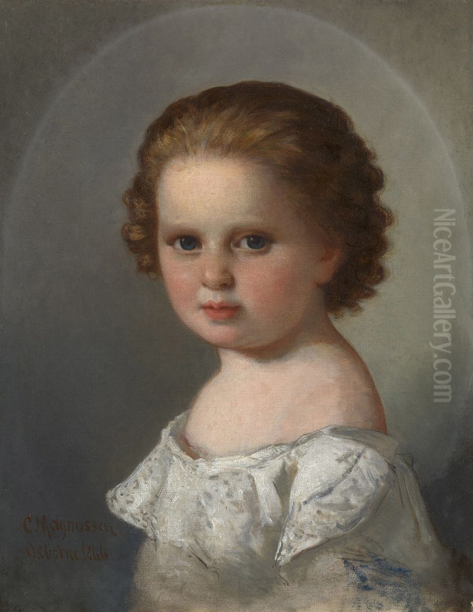 Princess Elizabeth of Hesse (1864-1918), later Grand Duchess Serge of Russia Oil Painting by Christian Karl Magnussen