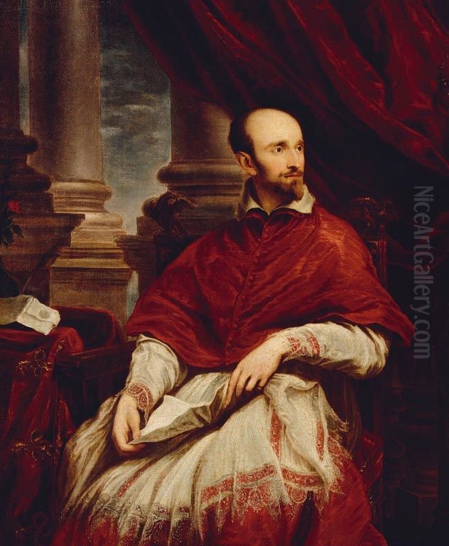 Cardinal Guido Bentivoglio (1579-1644) Oil Painting by Sir Anthony Van Dyck