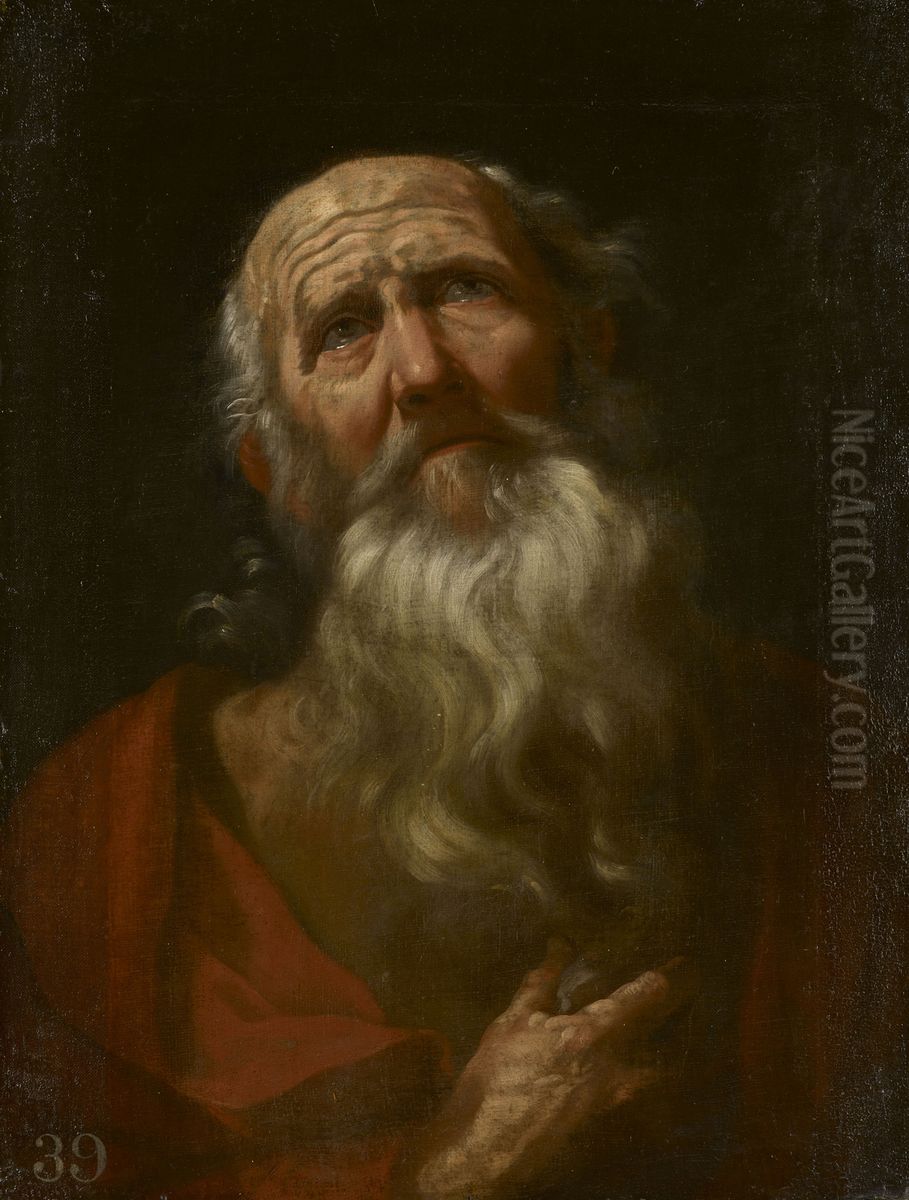 St Jerome Penitent Oil Painting by Guido Reni