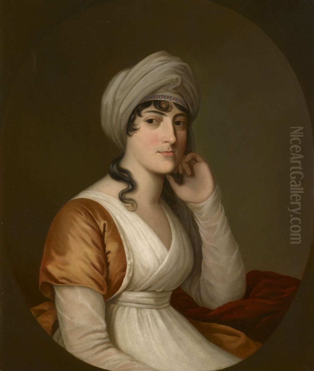 Princess Sophia of Saxe-Coburg-Saalfeld (1778-1835), later Countess von Mensdorff-Pouilly Oil Painting by William the Elder Corden