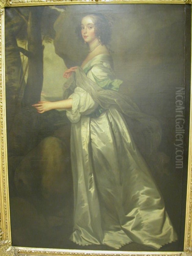 Frances Cranfield, Countess of Dorset (d 1687) Oil Painting by Sir Anthony Van Dyck
