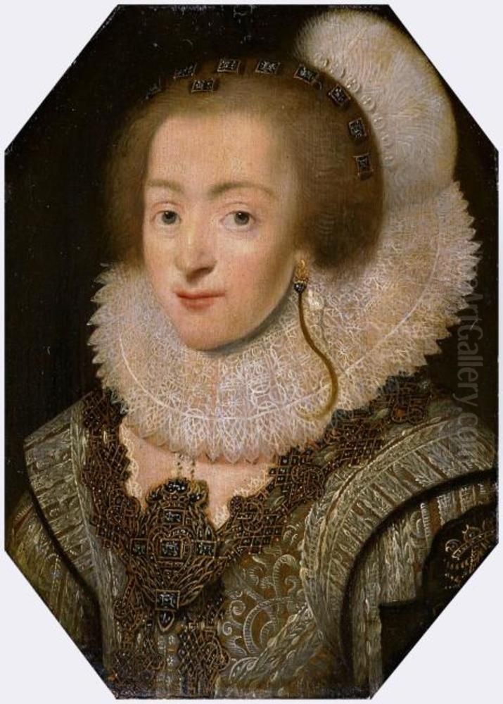 Elizabeth, Queen of Bohemia (1596-1662) Oil Painting by Michiel Jansz. van Mierevelt
