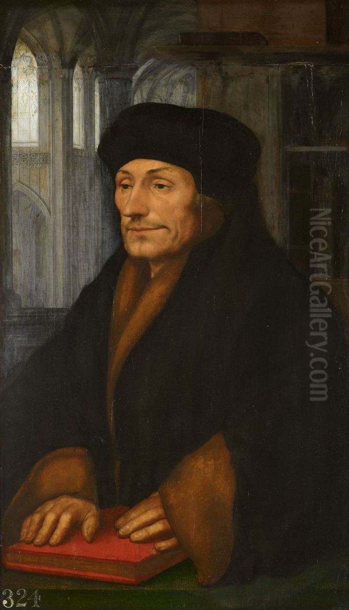 Portrait ofPortrait of Desiderius Erasmus (1466-1536) Oil Painting by Hans Holbein the Younger