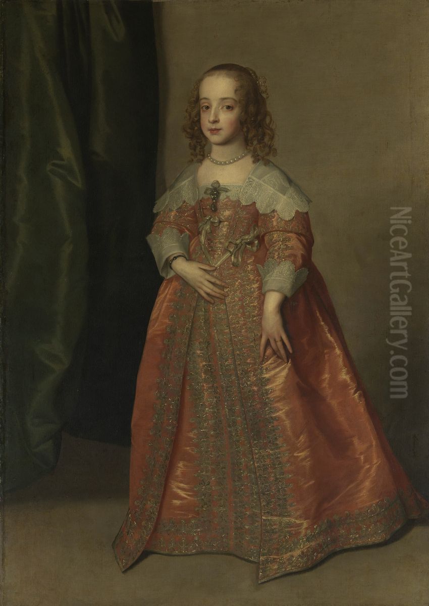 Mary, Princess Royal and Princess of Orange (1631-60) Oil Painting by Sir Anthony Van Dyck