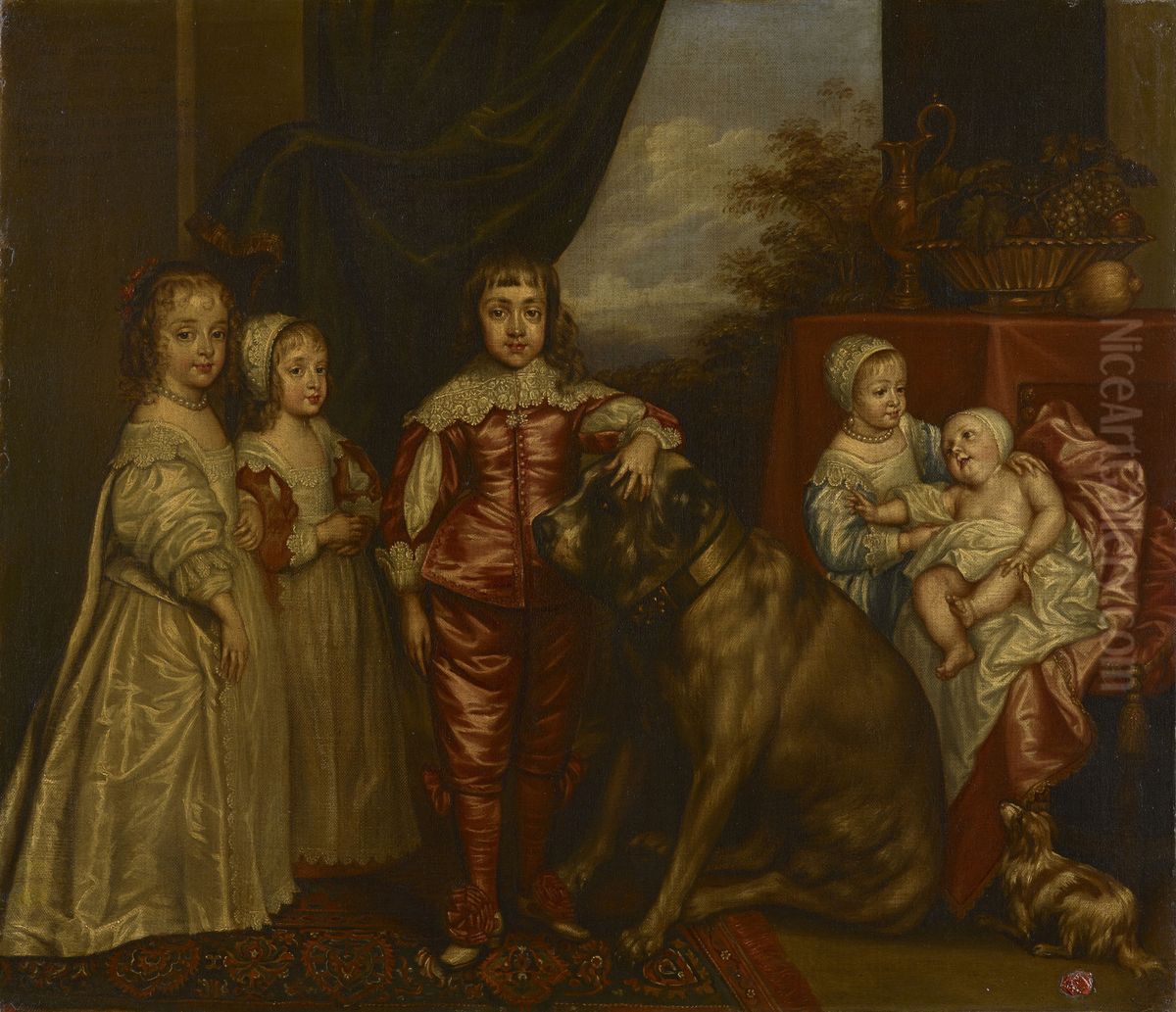 The five eldest children of Charles I Oil Painting by Sir Anthony Van Dyck