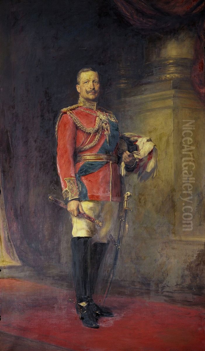 Wilhelm II, Emperor of Germany (1859-1941) Oil Painting by Arthur Stockdale Cope
