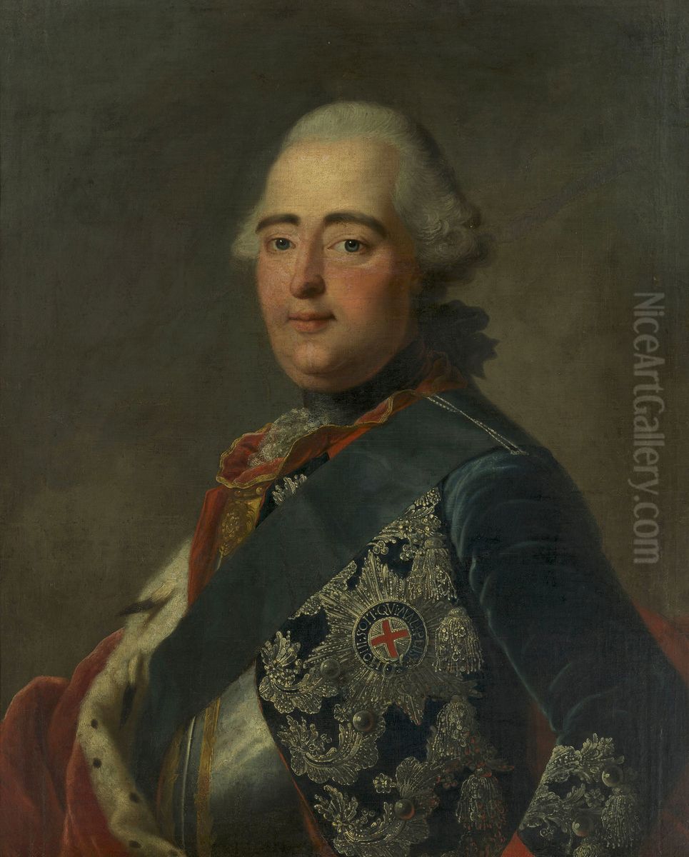 Friedrich II, Landgrave of Hesse-Cassel (1720-1785) Oil Painting by Johann Heinrich Tischbein