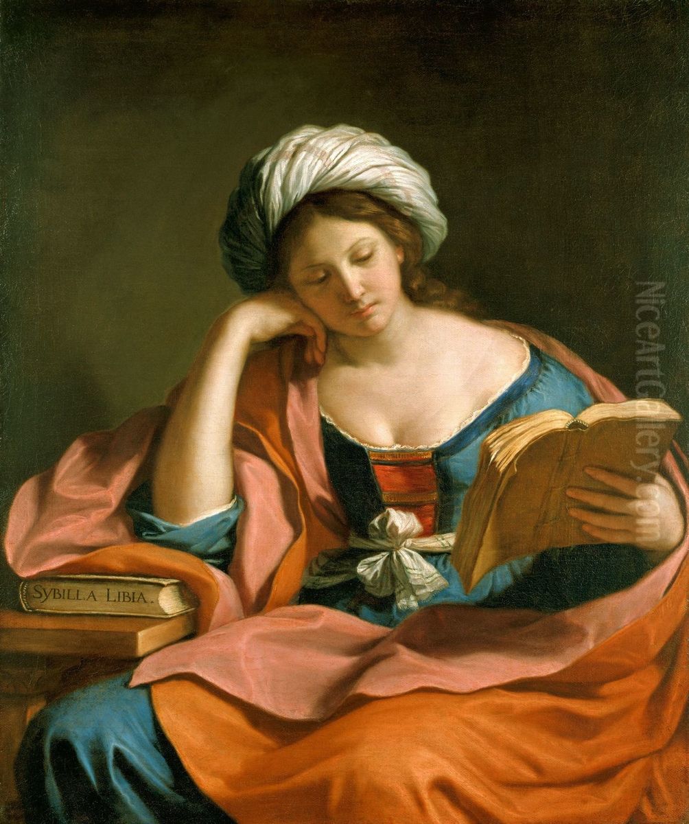 The Libyan Sibyl Oil Painting by Giovanni Francesco Barbieri