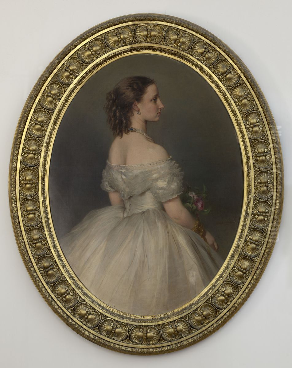 Princess Louise (1848-1939), later Duchess of Argyll Oil Painting by Franz Xavier Winterhalter