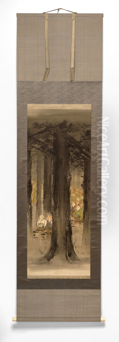 The Fox Wedding Oil Painting by Ogata Gekko