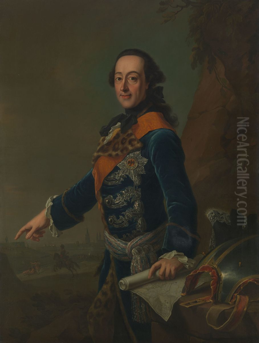 Friedrich Wilhelm Ernst, Count of Schaumburg-Lippe (1724-1777) Oil Painting by Johann Heinrich Tischbein