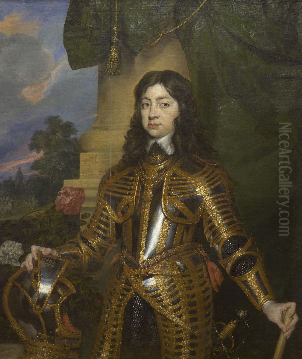 Charles II (1630-85), when Prince of Wales Oil Painting by William Dobson