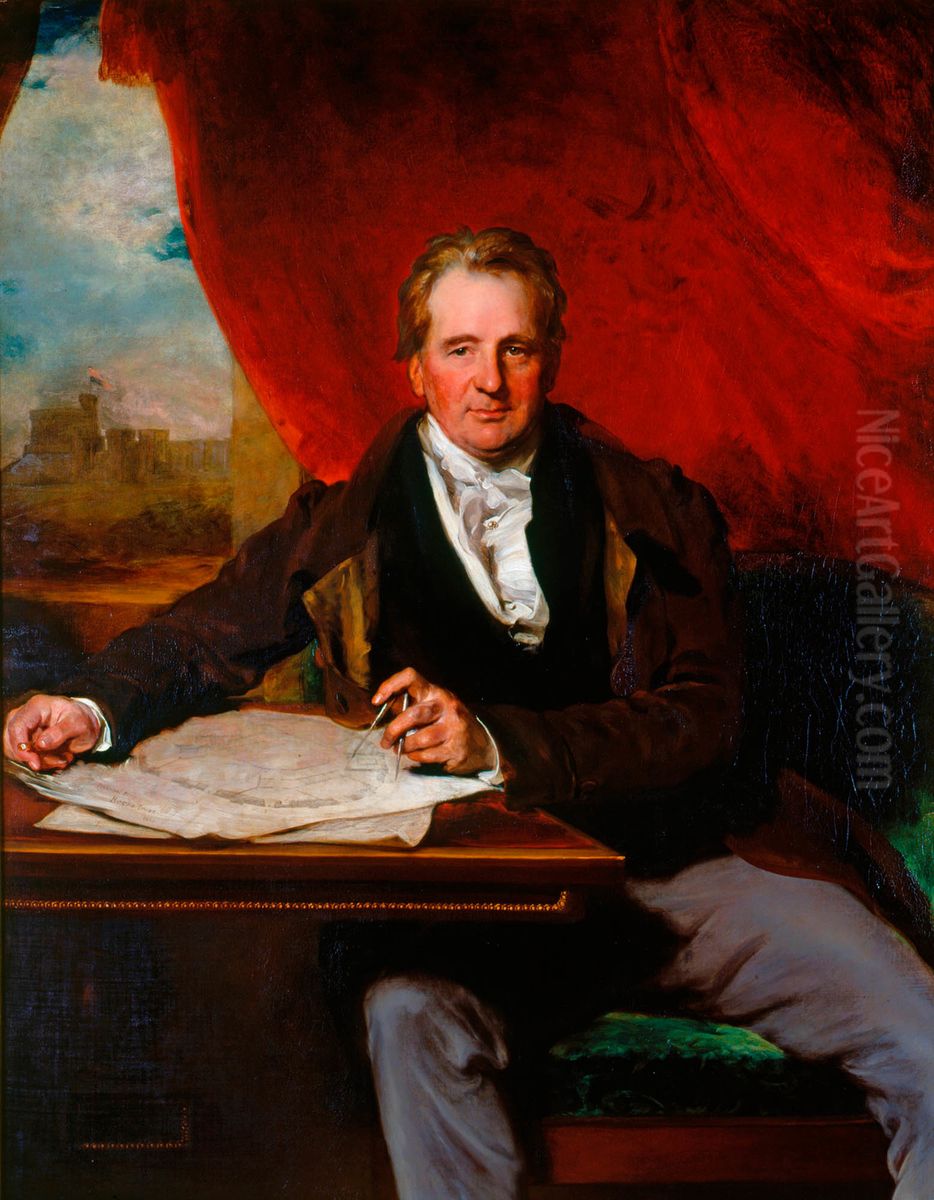 Sir Jeffry Wyatville (1766-1840) Oil Painting by Thomas Lawrence