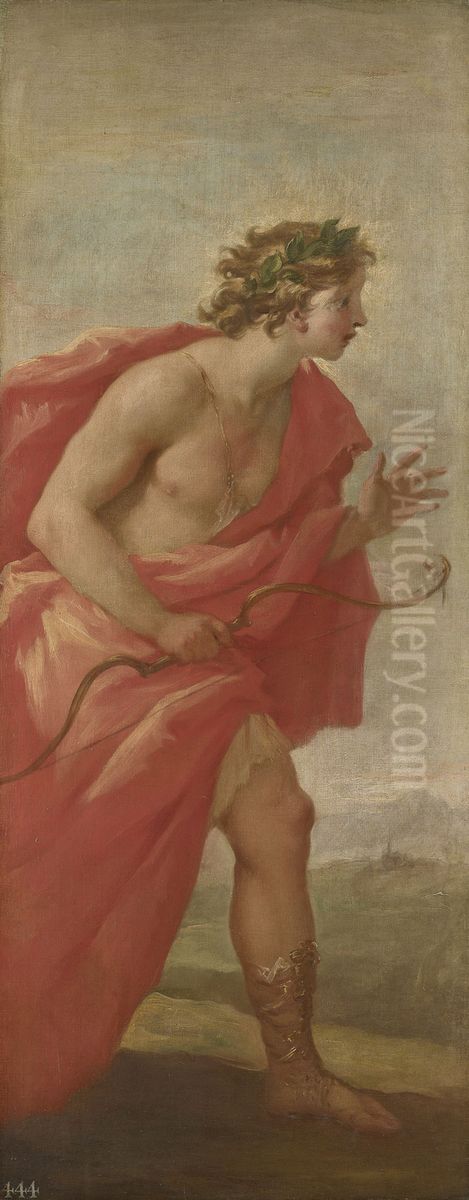 Apollo Oil Painting by Giovanni Antonio Pellegrini