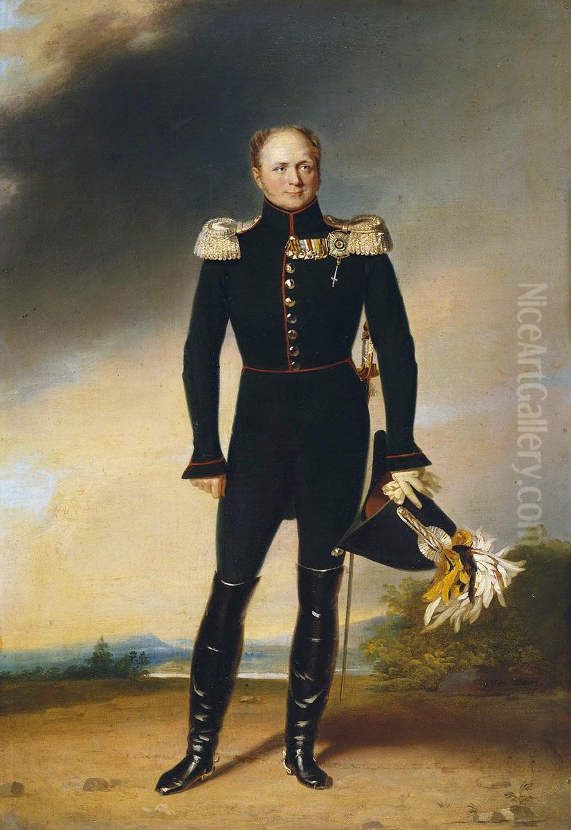 Portrait of Emperor of RussiaAlexander I of Russia Oil Painting by George Dawe