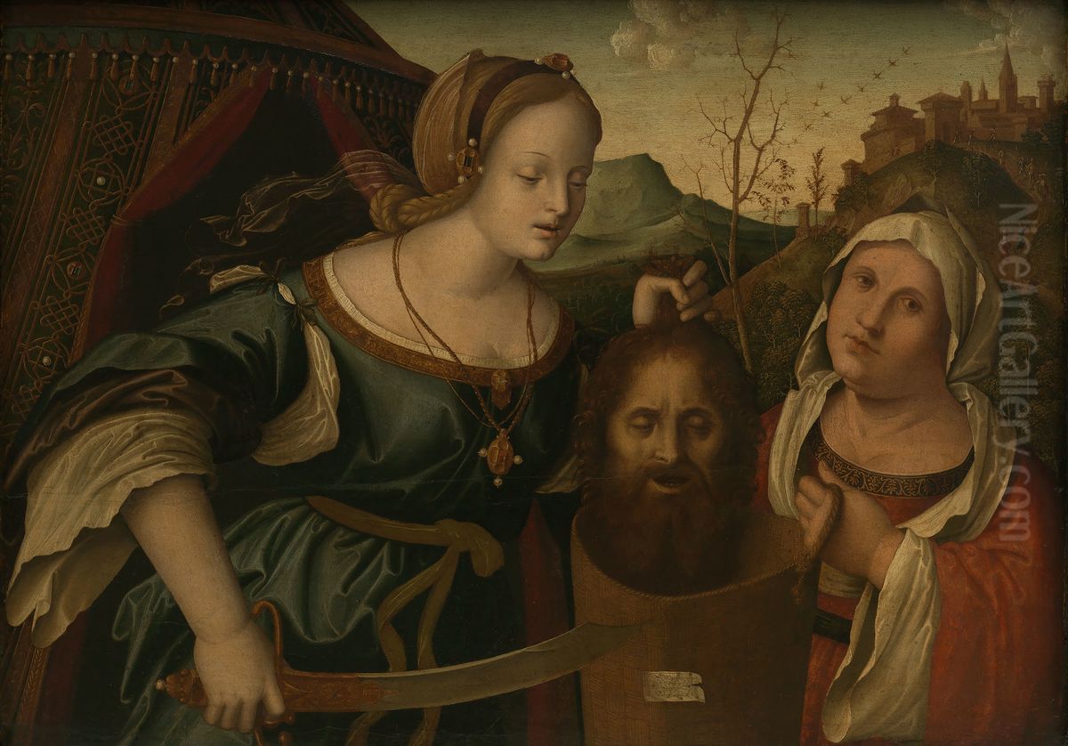 Judith with the Head of Holofernes Oil Painting by Marco Palmezzano