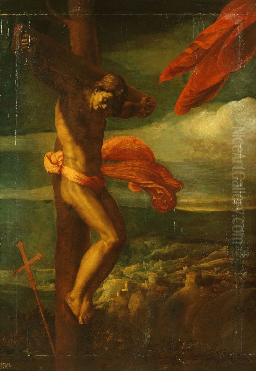 The Good Thief (Saint Dismas) Oil Painting by Perino del Vaga