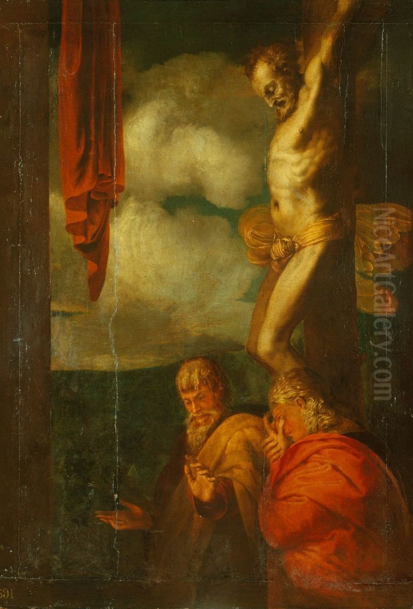 The Bad Thief (Gestas) Oil Painting by Perino del Vaga