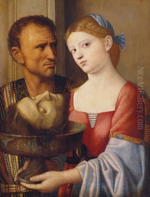 Salome Oil Painting by Vincenzo di Biagio Catena