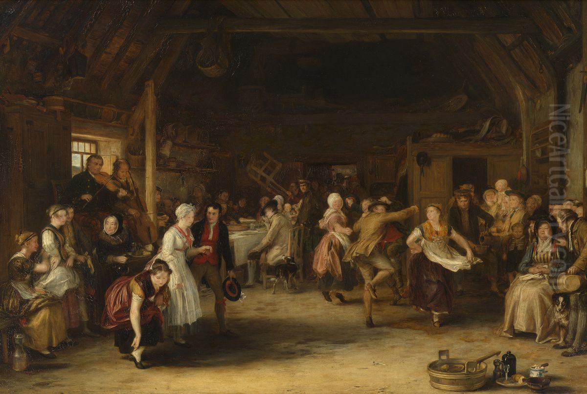 The Penny Wedding Oil Painting by David Wilkie