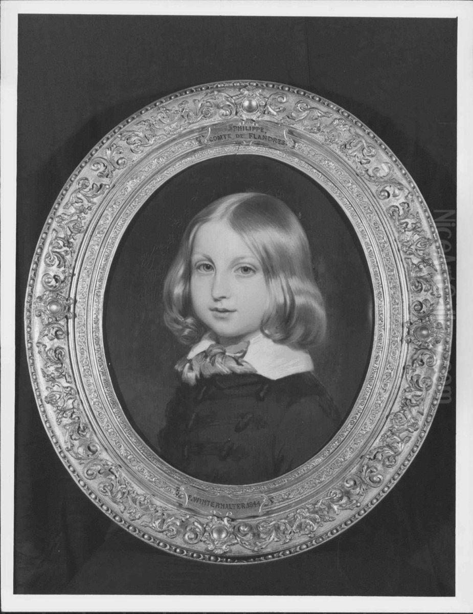 Philip, Count of Flanders (1837-1905) Oil Painting by Franz Xavier Winterhalter