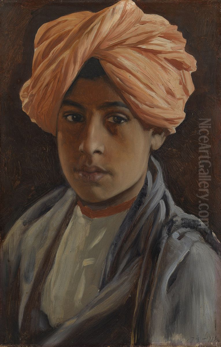 Ghulam Hassan Oil Painting by Rudolf Swoboda