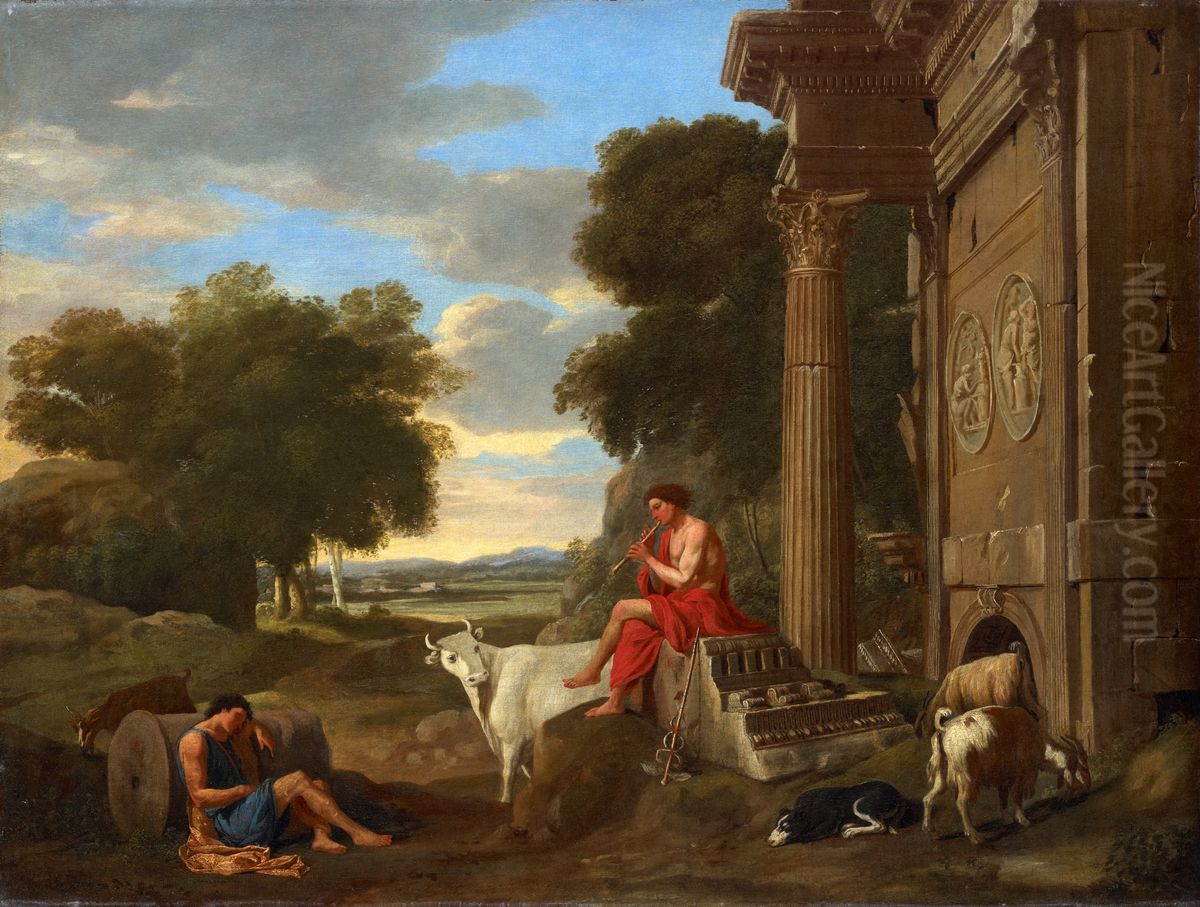 Mercury and Argus Oil Painting by Jean Lemaire