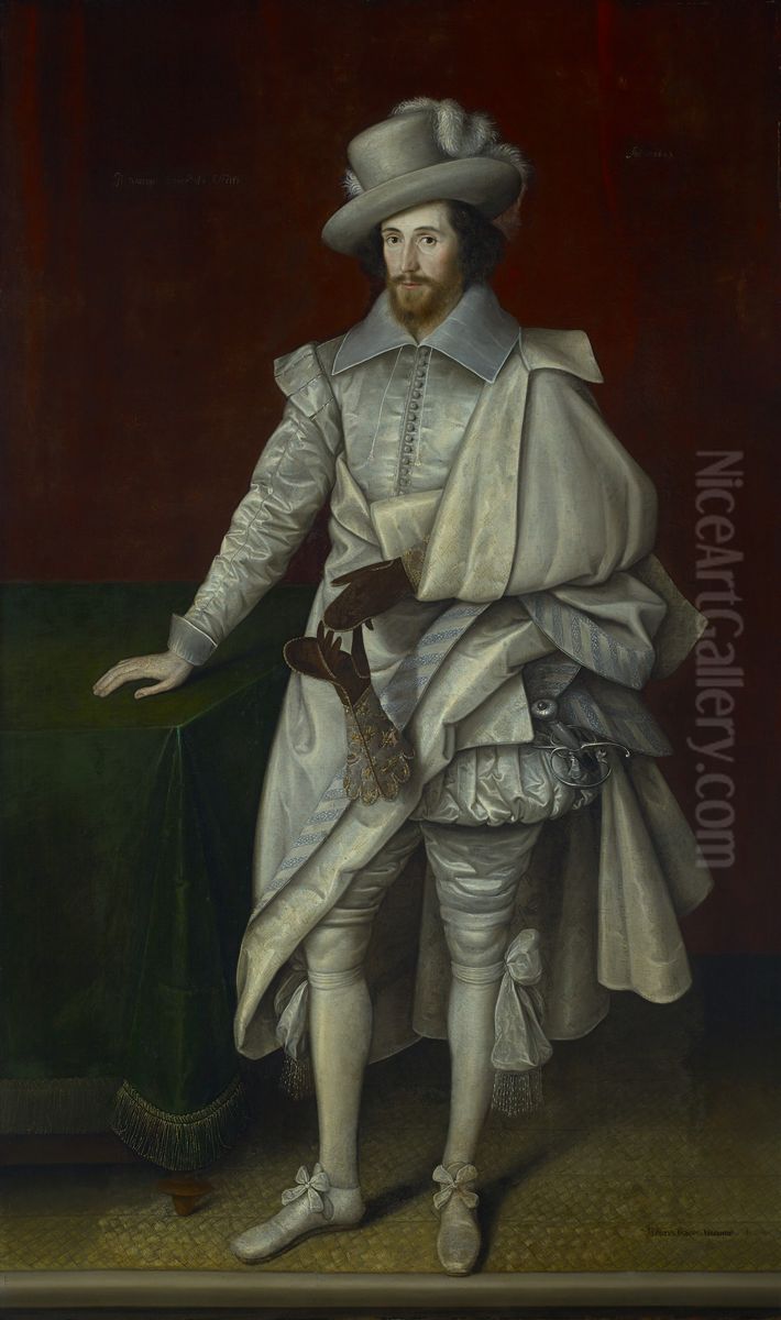 Henry Cary, 1st Viscount Falkland (died 1633) Oil Painting by Marcus Gheeraerts the Younger