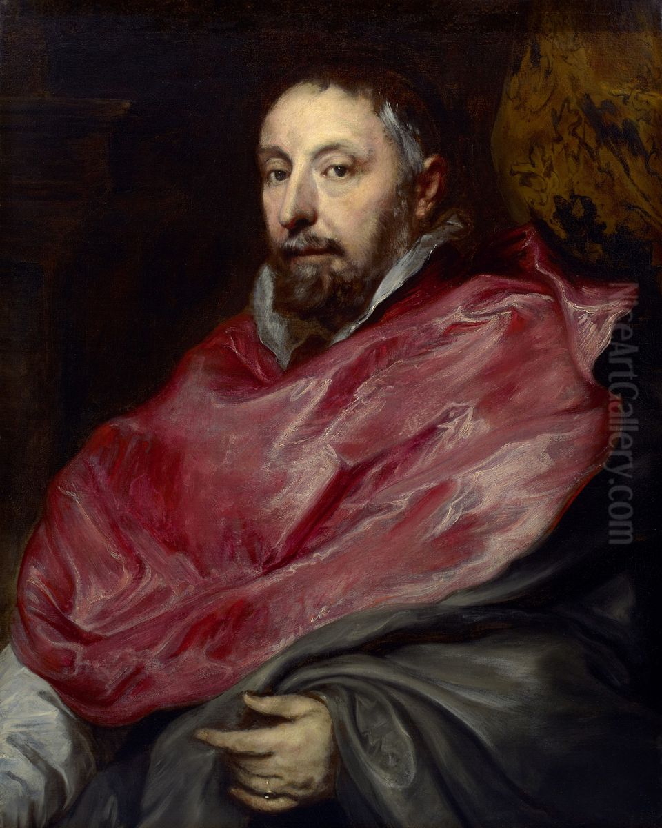 Portrait of Anton Triest, Bishop of Ghent (1577-1657) Oil Painting by Sir Anthony Van Dyck