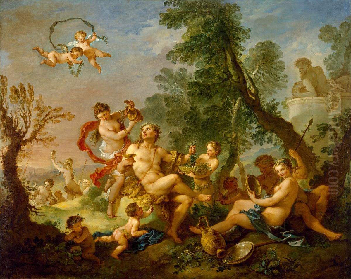 Bacchanal Oil Painting by Charles-Joseph Natoire